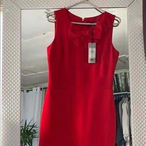 Karl Lagerfeld midi red dress